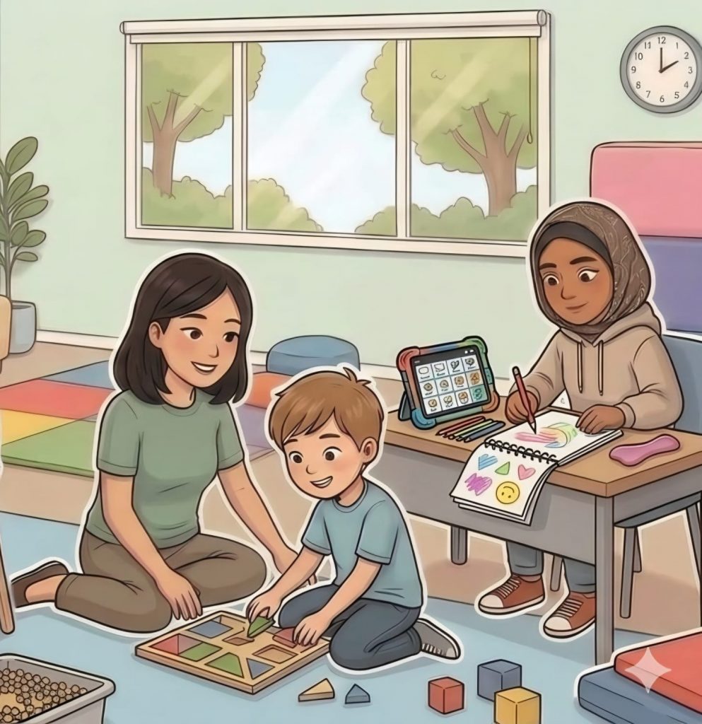 occupational therapy clinic room