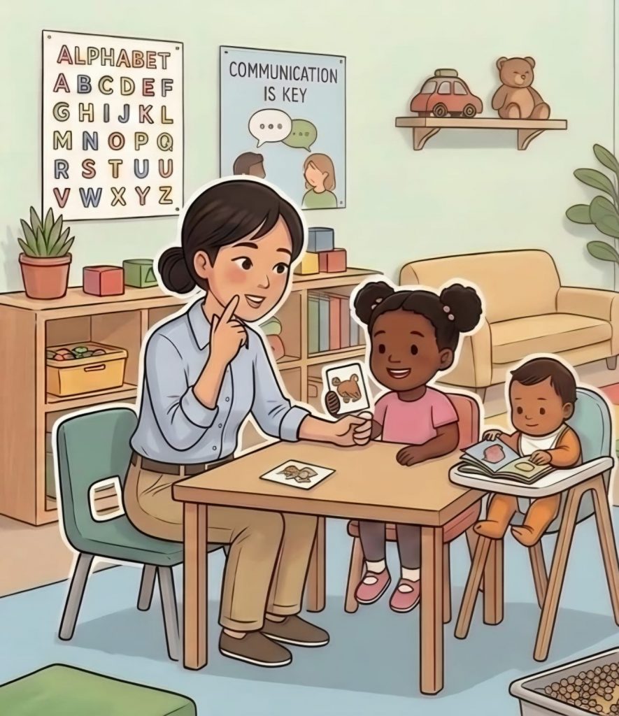 speech pathology clinic room