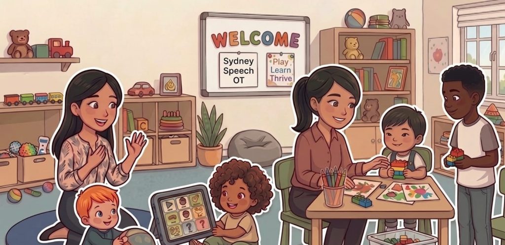 Speech and OT clinic room open